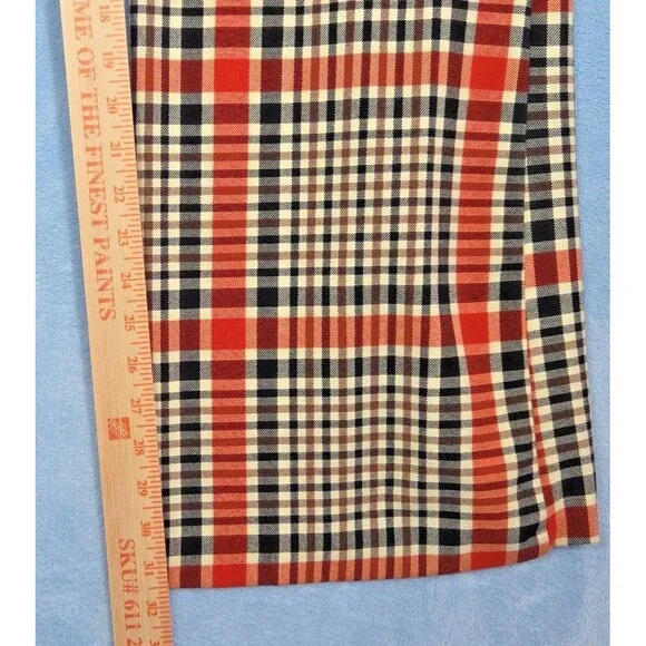 Free People Jules Plaid Pants 6 Flare Wide Leg High Rise Academia Preppy Clueles - Picture 9 of 10